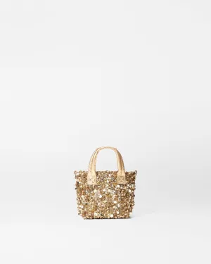 Gold Multi Sequin Petite Metro Tote Deluxe