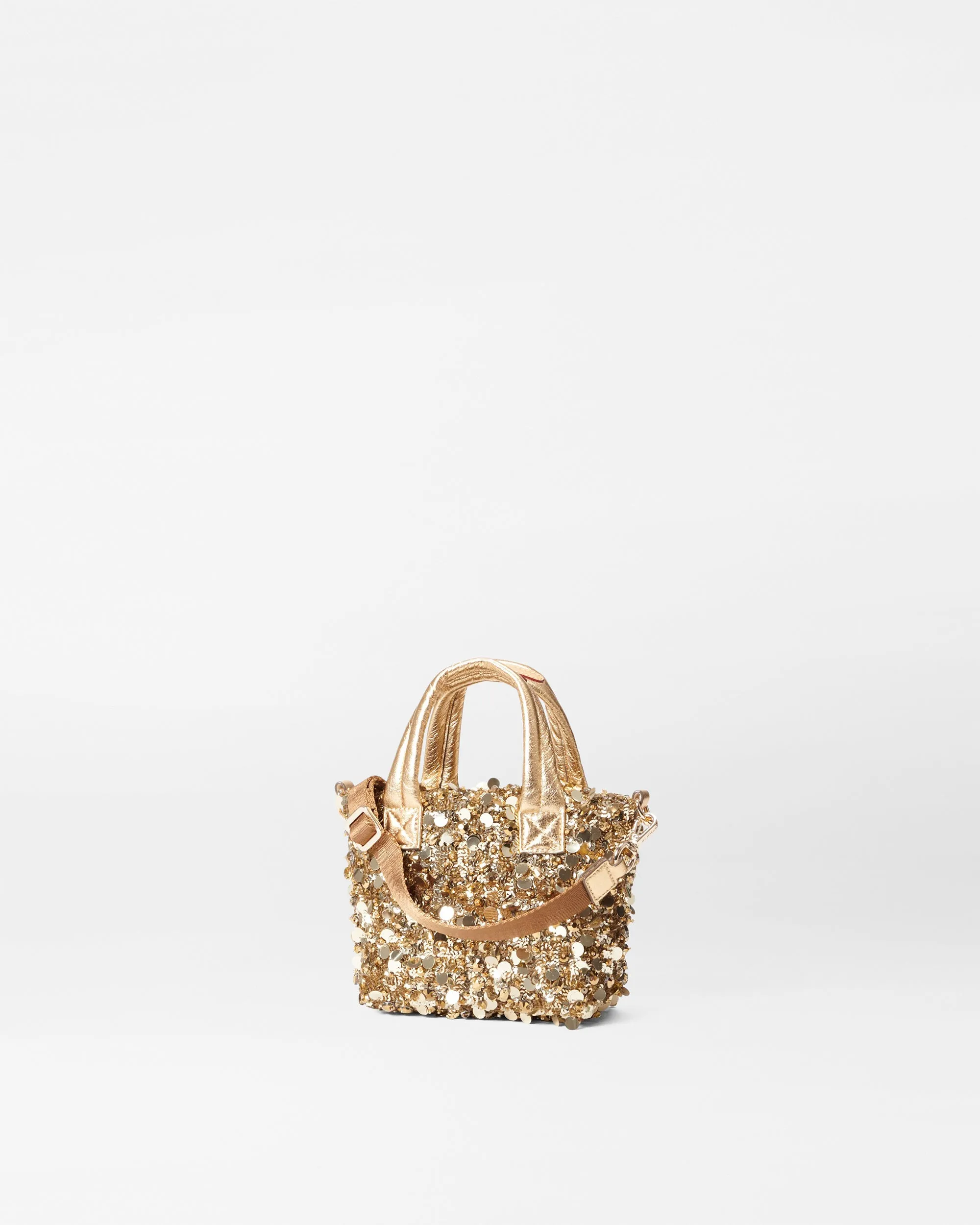 Gold Multi Sequin Petite Metro Tote Deluxe