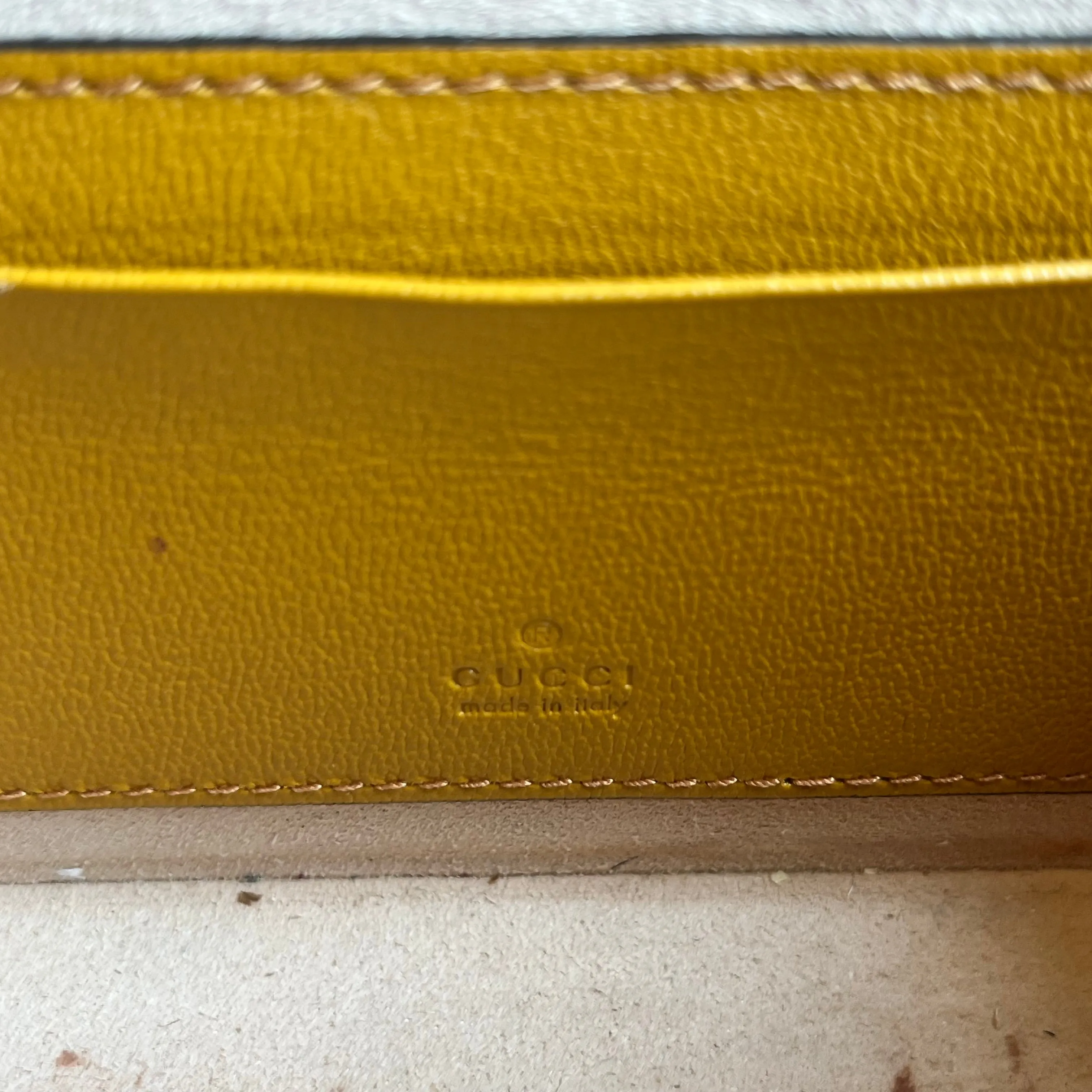 GUCCI Padlock Mini Sun Oil GG Supreme Monogram New Sakai Calfskin Top Handle Bag