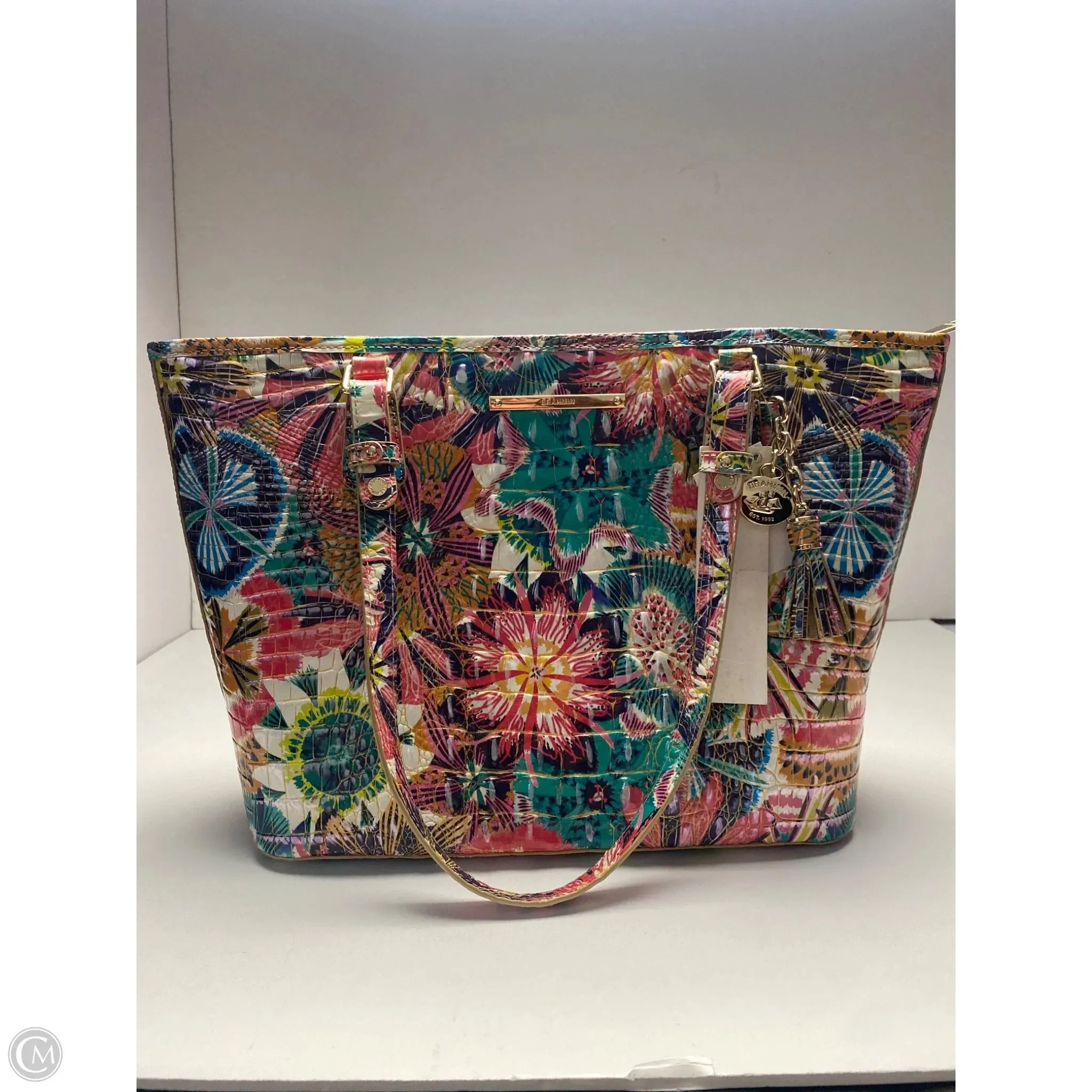Handbag Designer By Brahmin, Size: Large