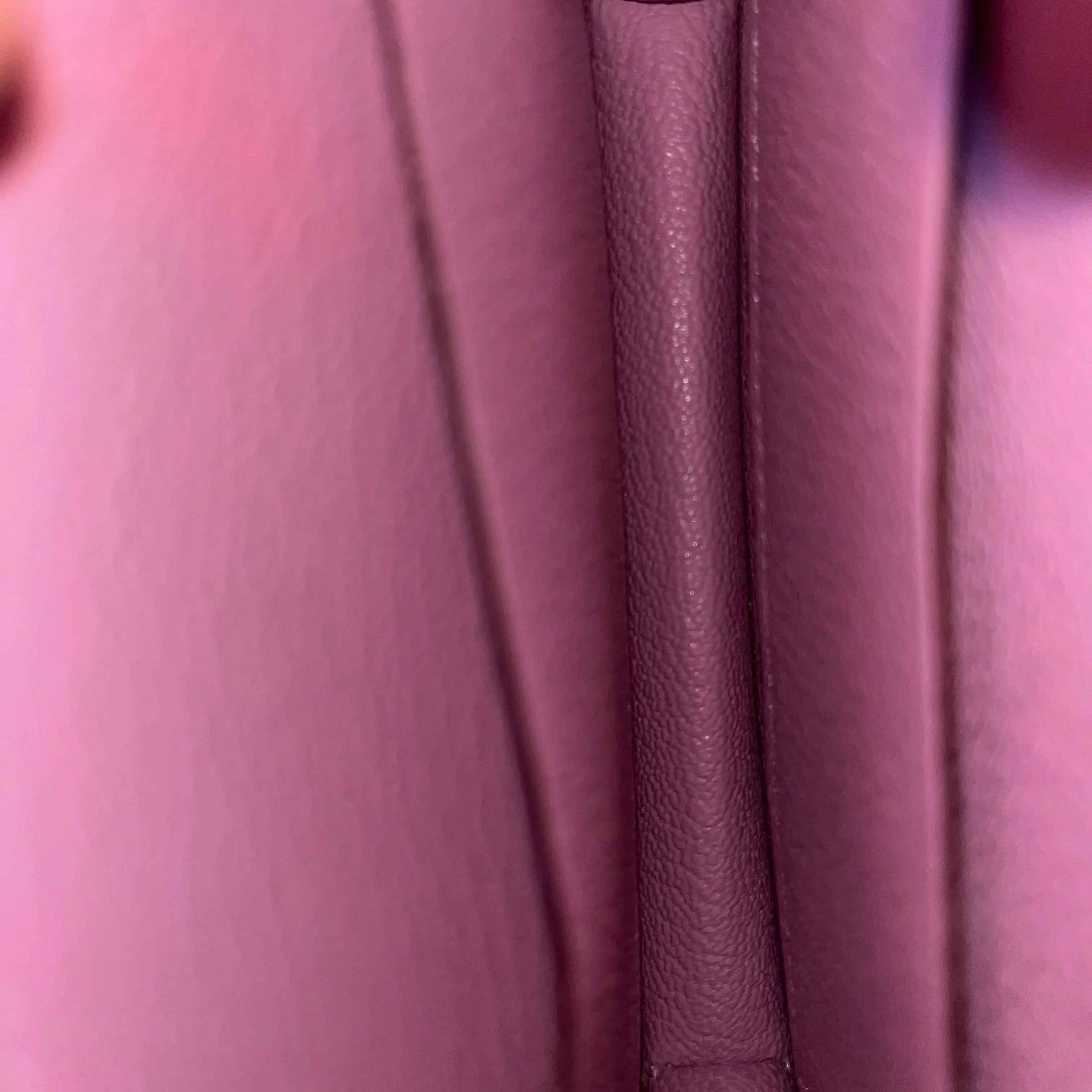 HERMES Mauve Sylvestre Roulis Slim Wallet Chevre Mysore