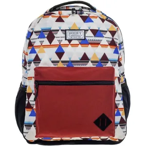 HOOey Recess Diamond Aztec (Cream/Burgundy) - Backpack