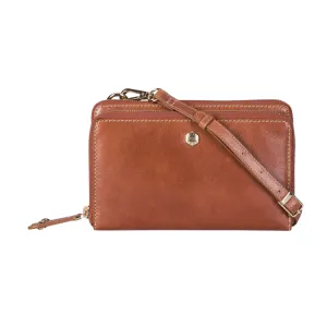 Ladies Purse with Detachable Strap - Tan
