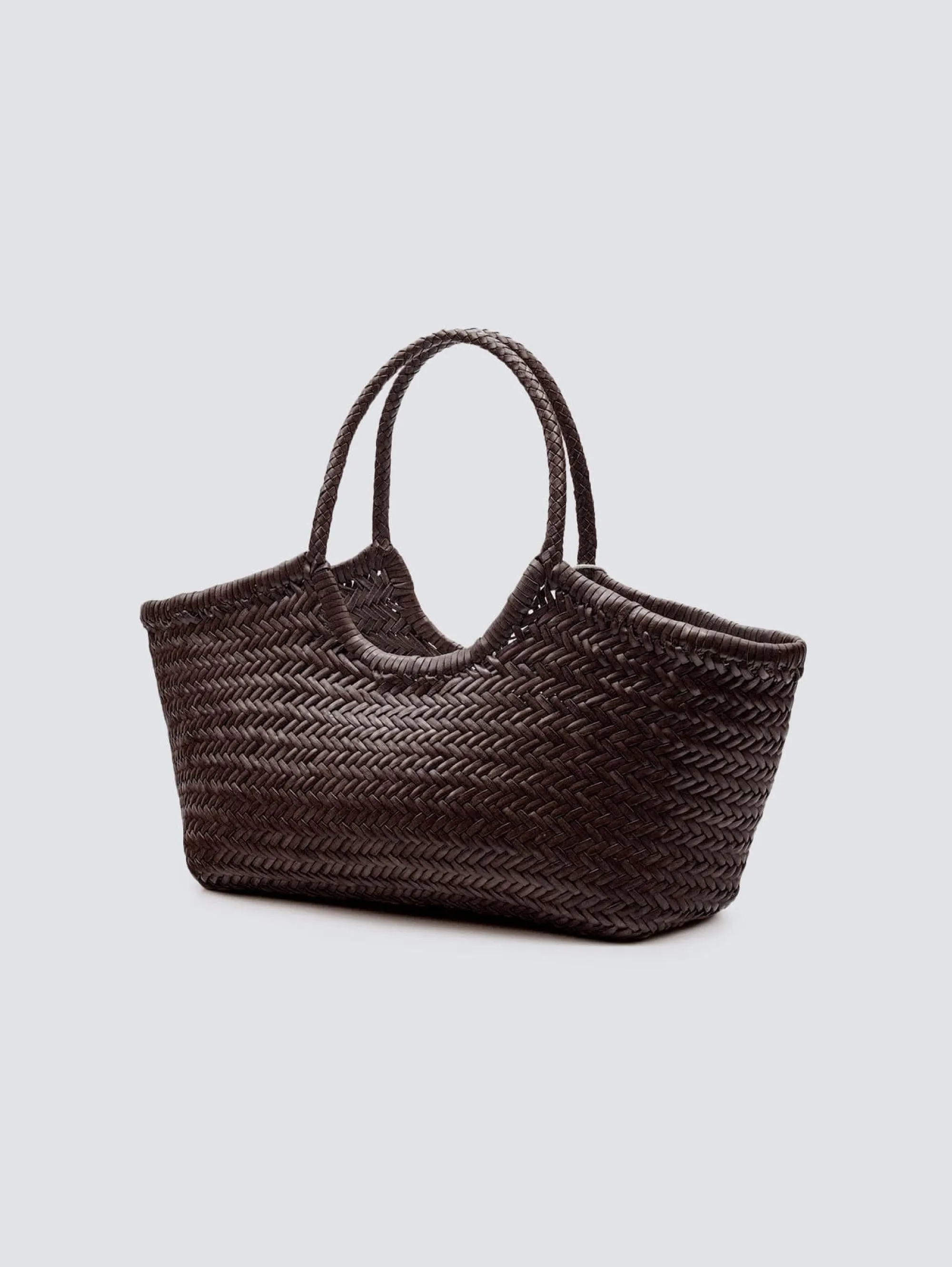 Large Nantucket Brown Basket Bag