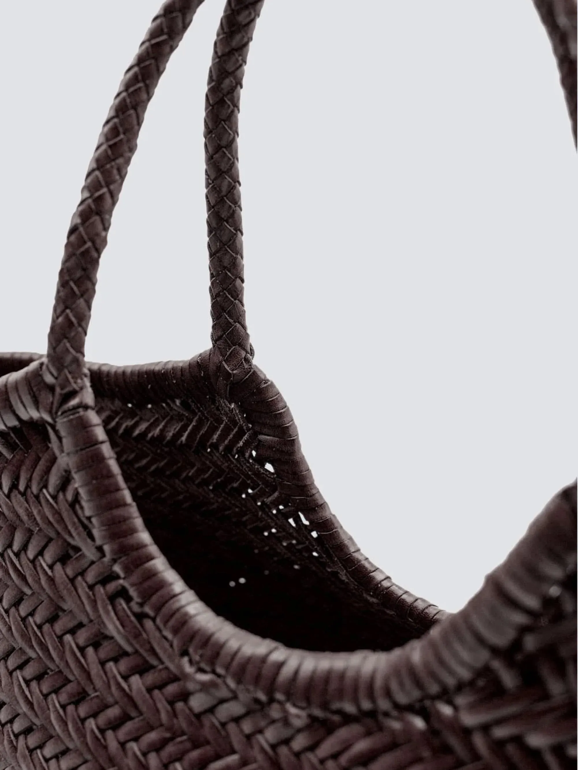 Large Nantucket Brown Basket Bag