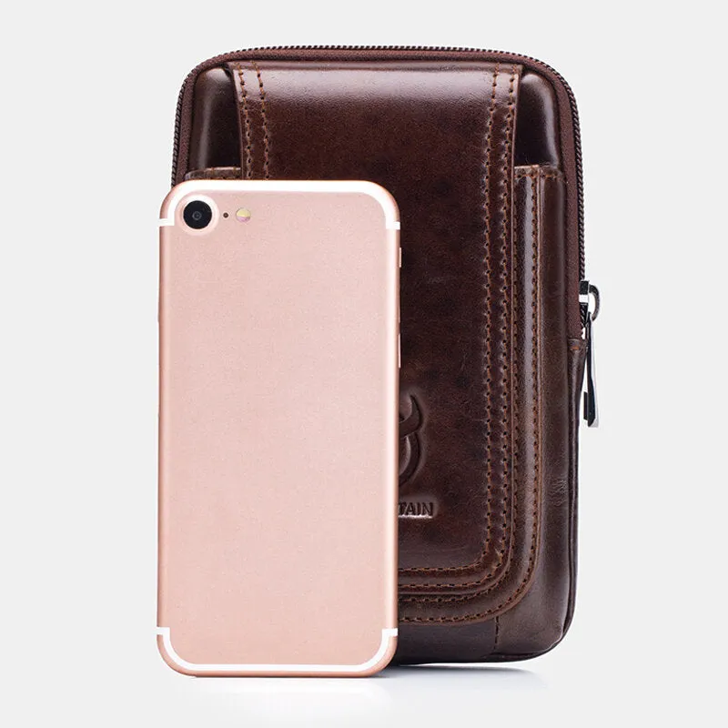 Leather Mini Waist Bag Fashion Black Phone Bag Belt Bag For Women