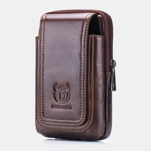 Leather Mini Waist Bag Fashion Black Phone Bag Belt Bag For Women