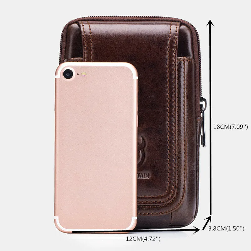 Leather Mini Waist Bag Fashion Black Phone Bag Belt Bag For Women