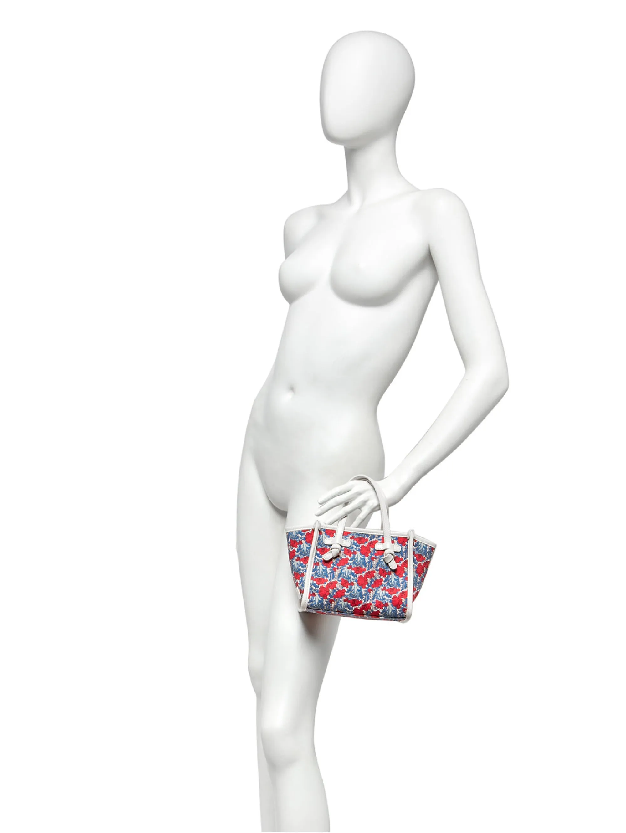Limited Edition Handbag with White / Multi Floral Print