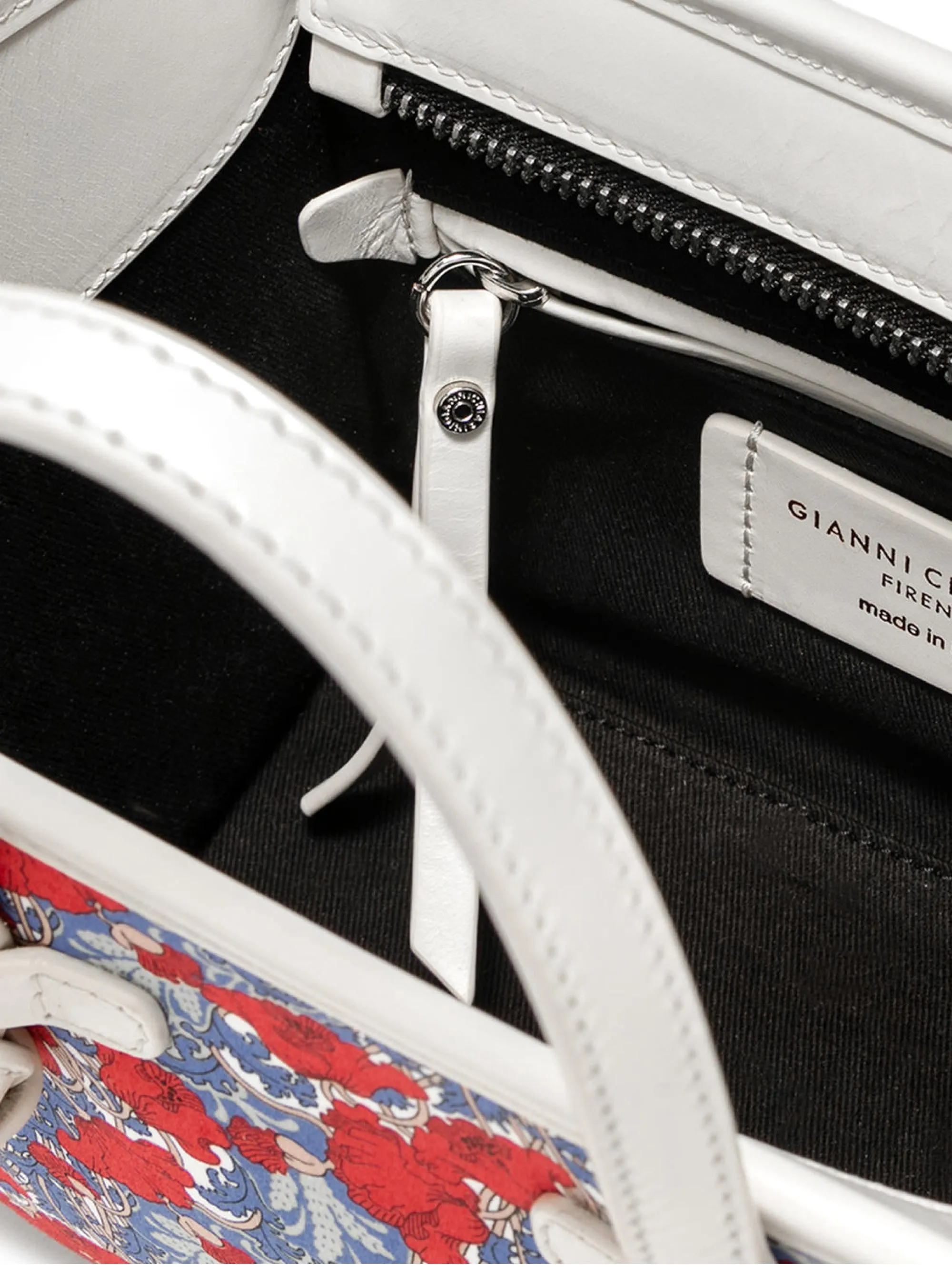 Limited Edition Handbag with White / Multi Floral Print