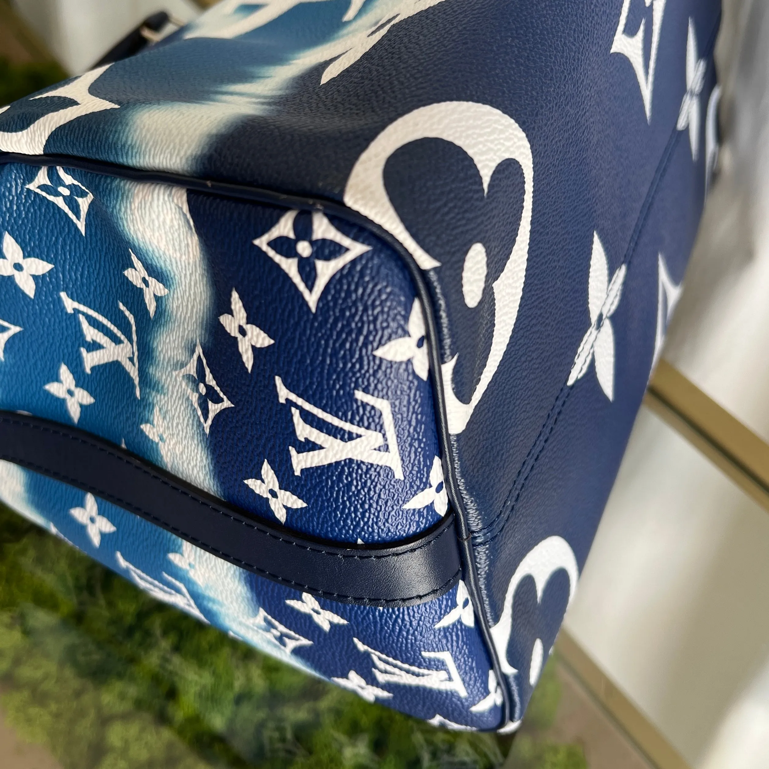 LOUIS VUITTON Blue Escale Bandoulière Speedy 30