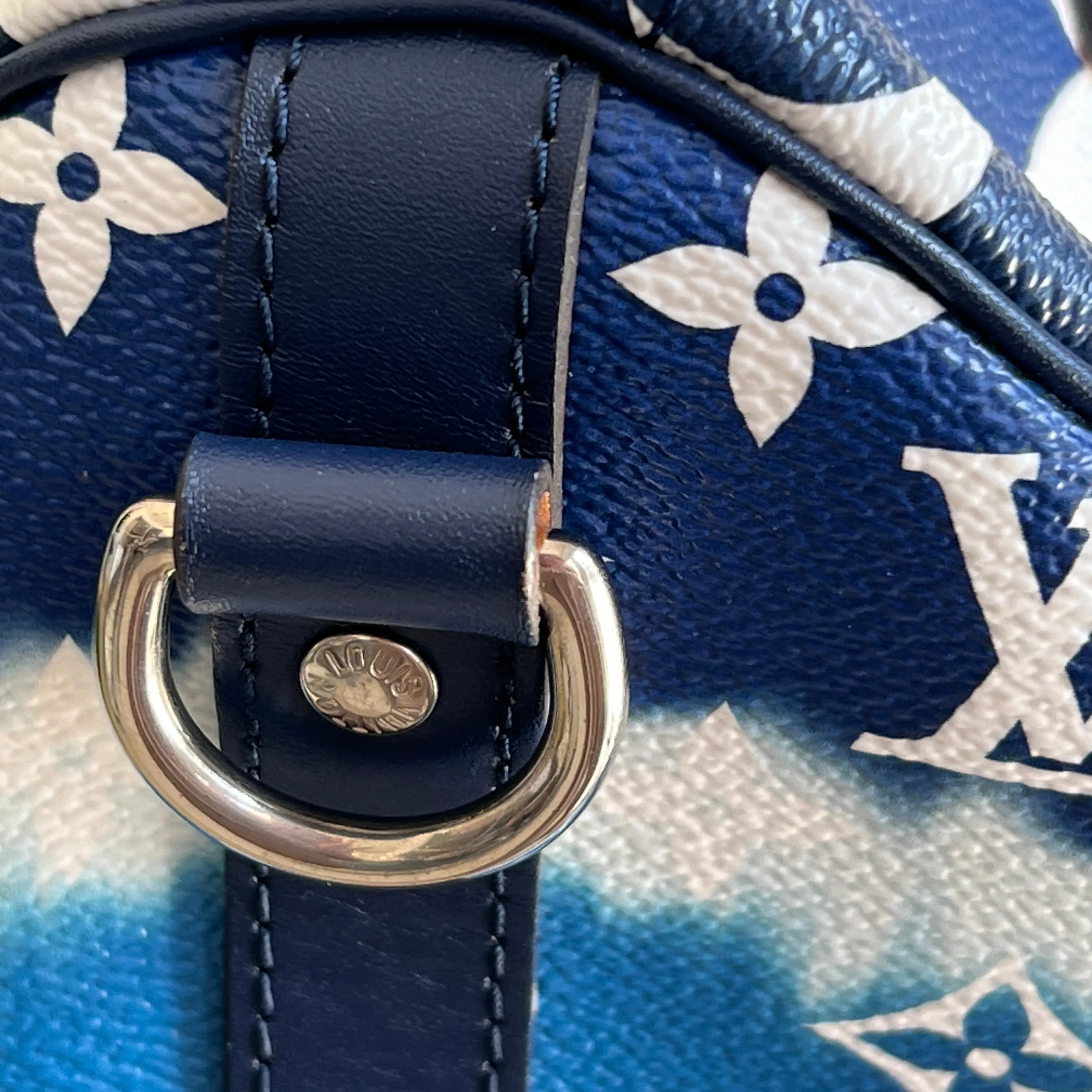 LOUIS VUITTON Blue Escale Bandoulière Speedy 30