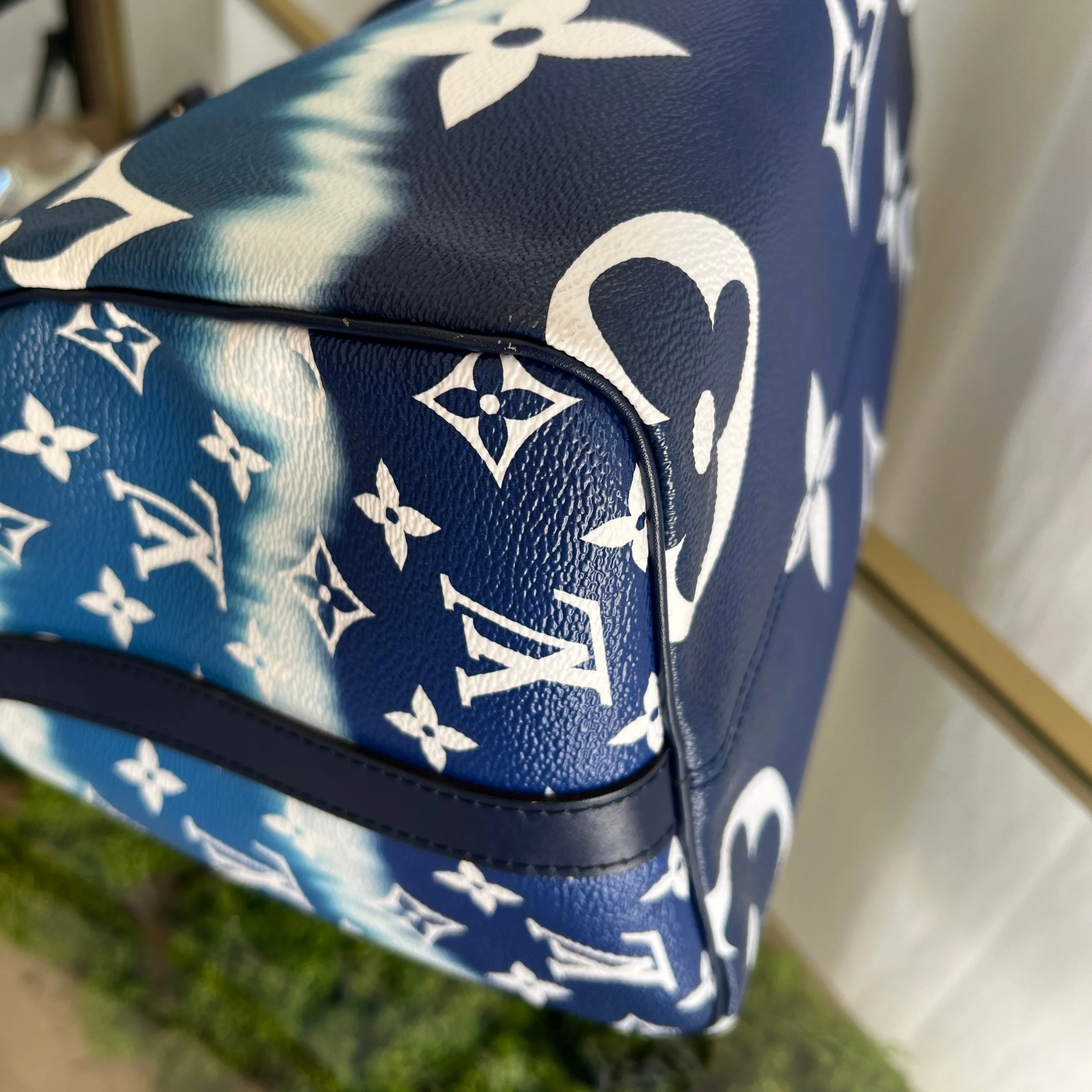 LOUIS VUITTON Blue Escale Bandoulière Speedy 30