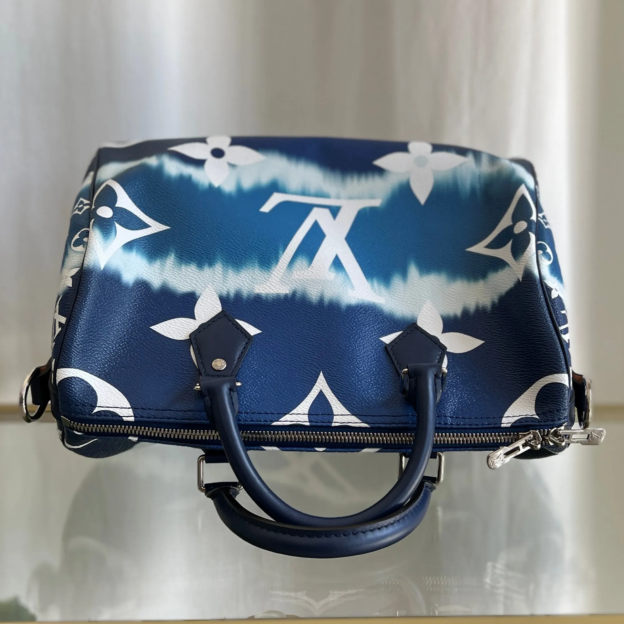LOUIS VUITTON Blue Escale Bandoulière Speedy 30
