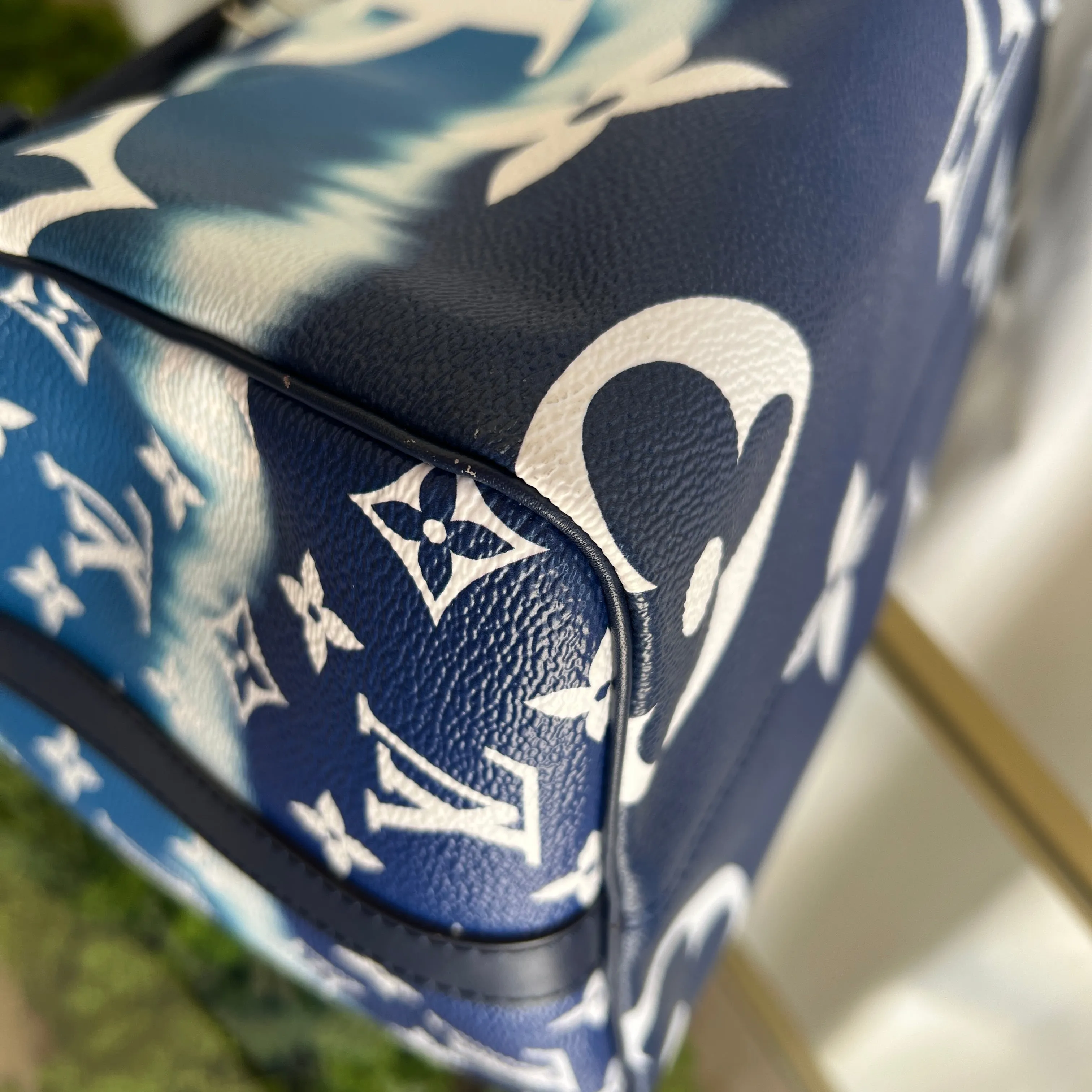 LOUIS VUITTON Blue Escale Bandoulière Speedy 30