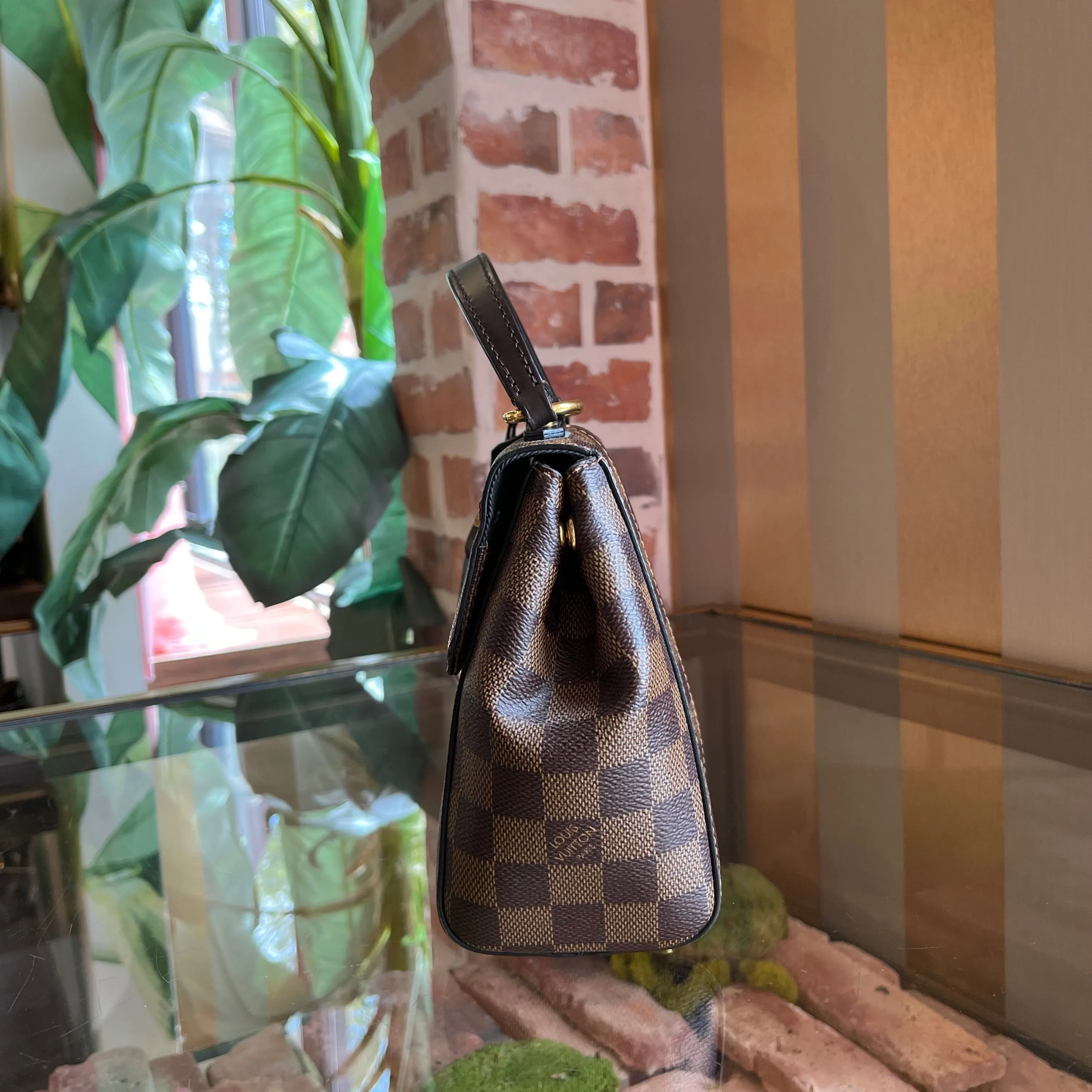 LOUIS VUITTON Bond Street BB Damier Canvas Top Handle Bag