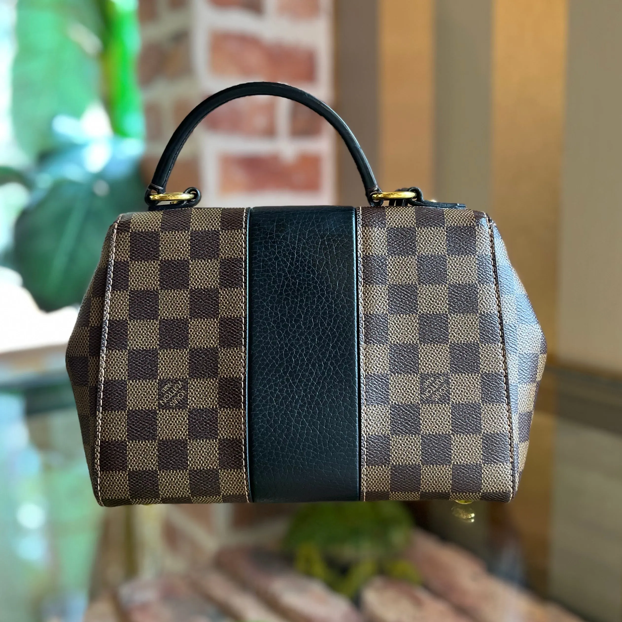 LOUIS VUITTON Bond Street BB Damier Canvas Top Handle Bag