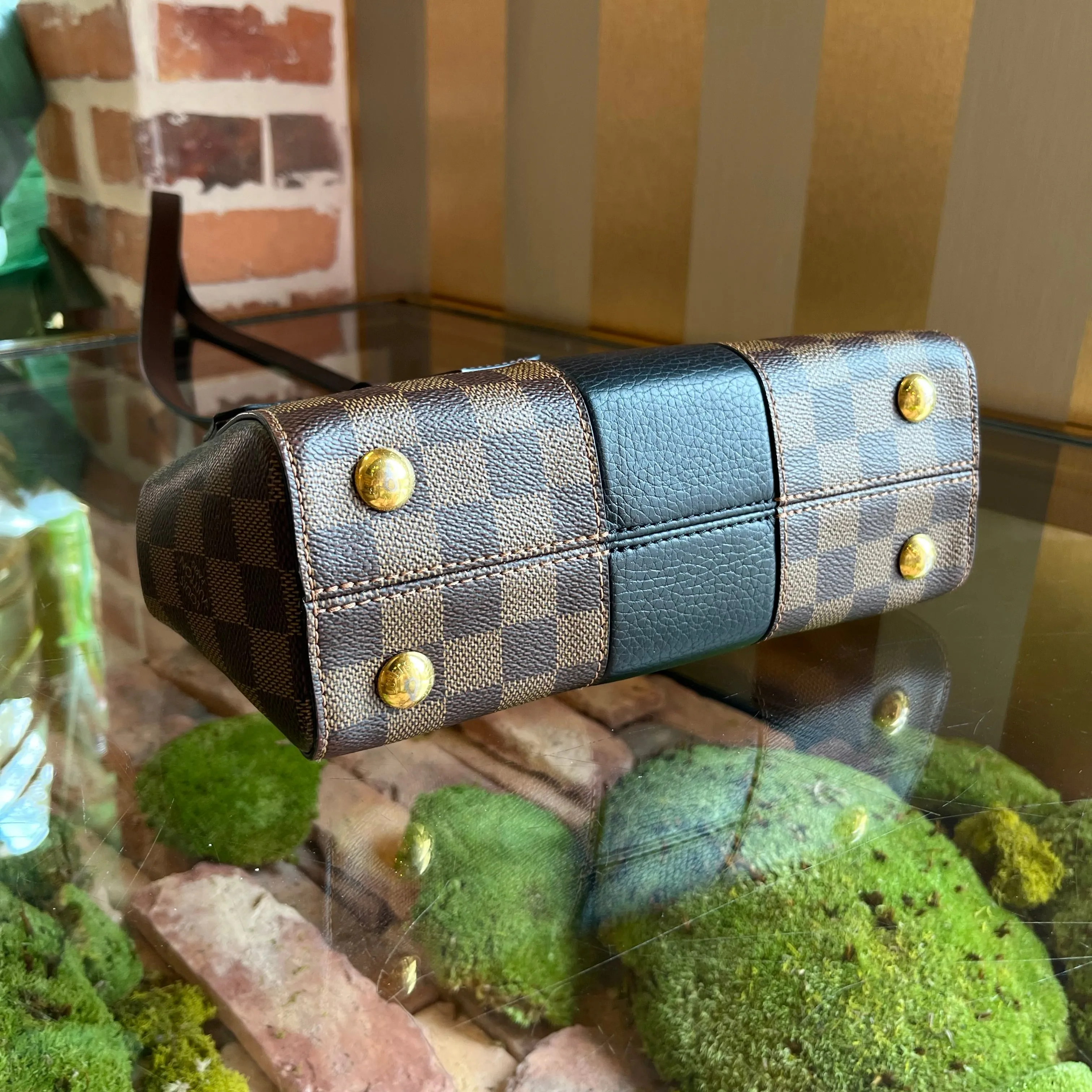 LOUIS VUITTON Bond Street BB Damier Canvas Top Handle Bag