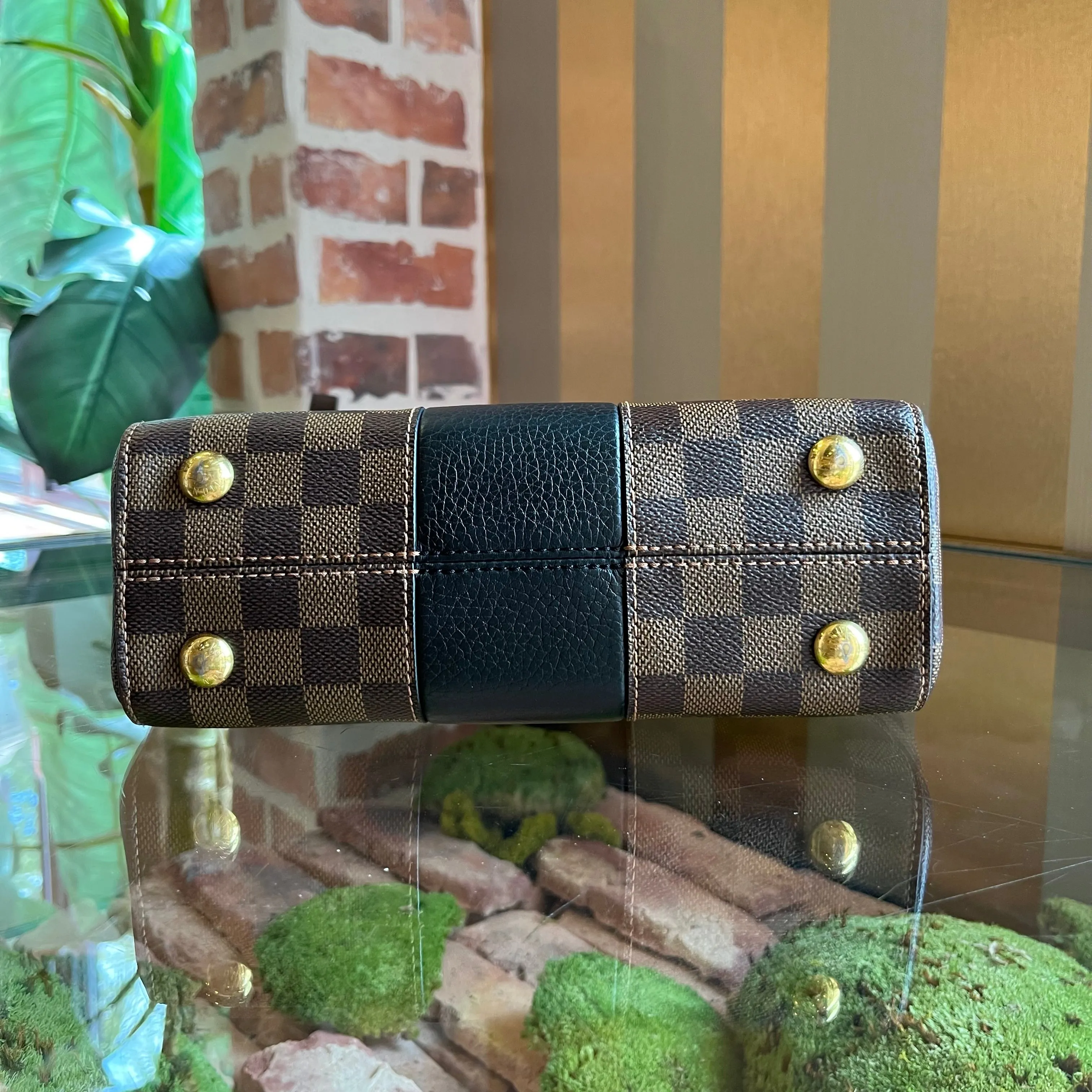 LOUIS VUITTON Bond Street BB Damier Canvas Top Handle Bag