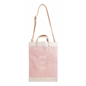 Market Bag in Blush with Strap