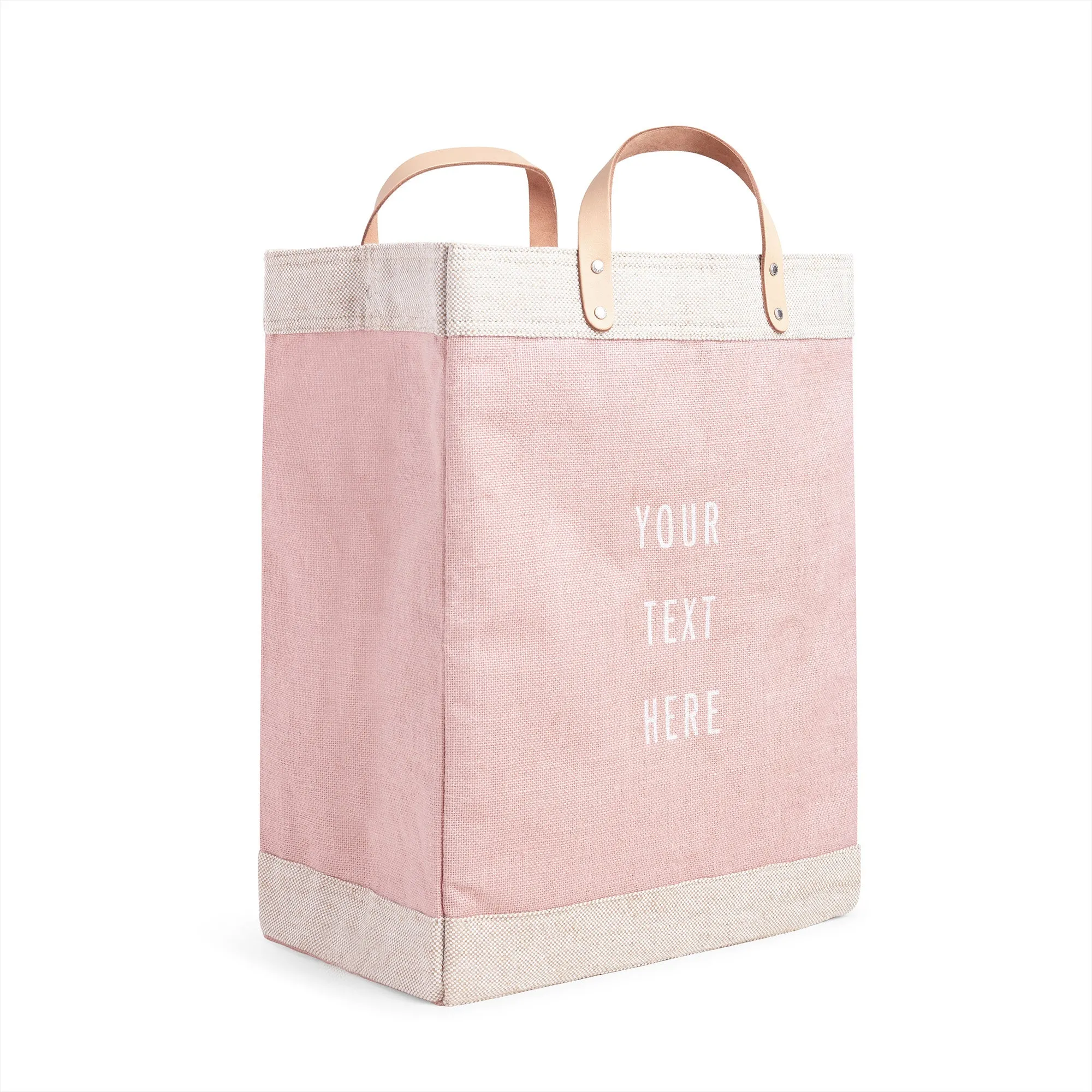 Market Bag in Blush with Strap