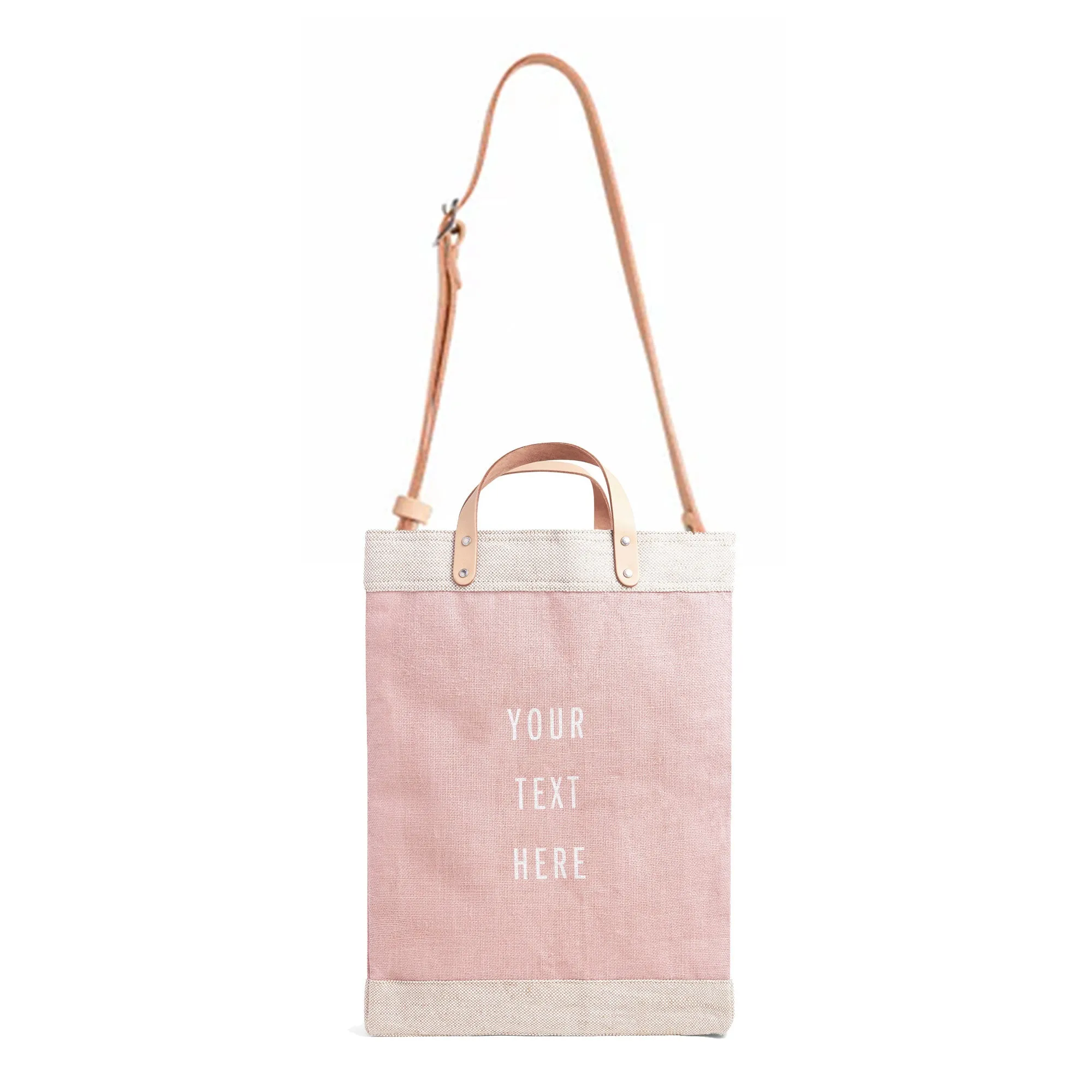 Market Bag in Blush with Strap