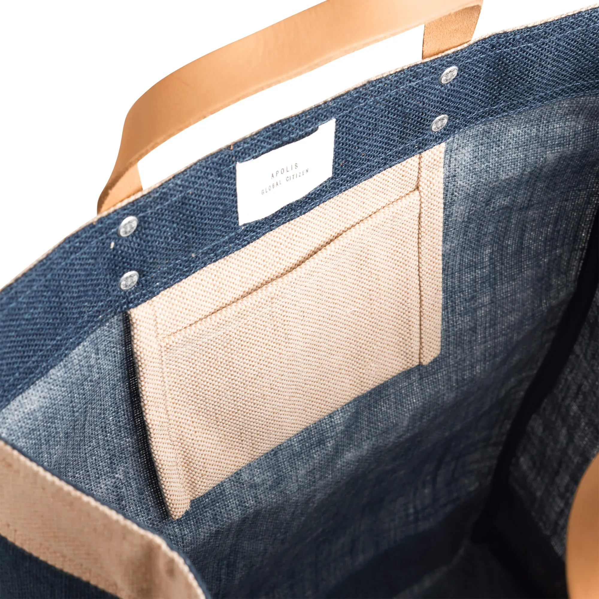 Market Bag in Navy for L.A. MALIBU