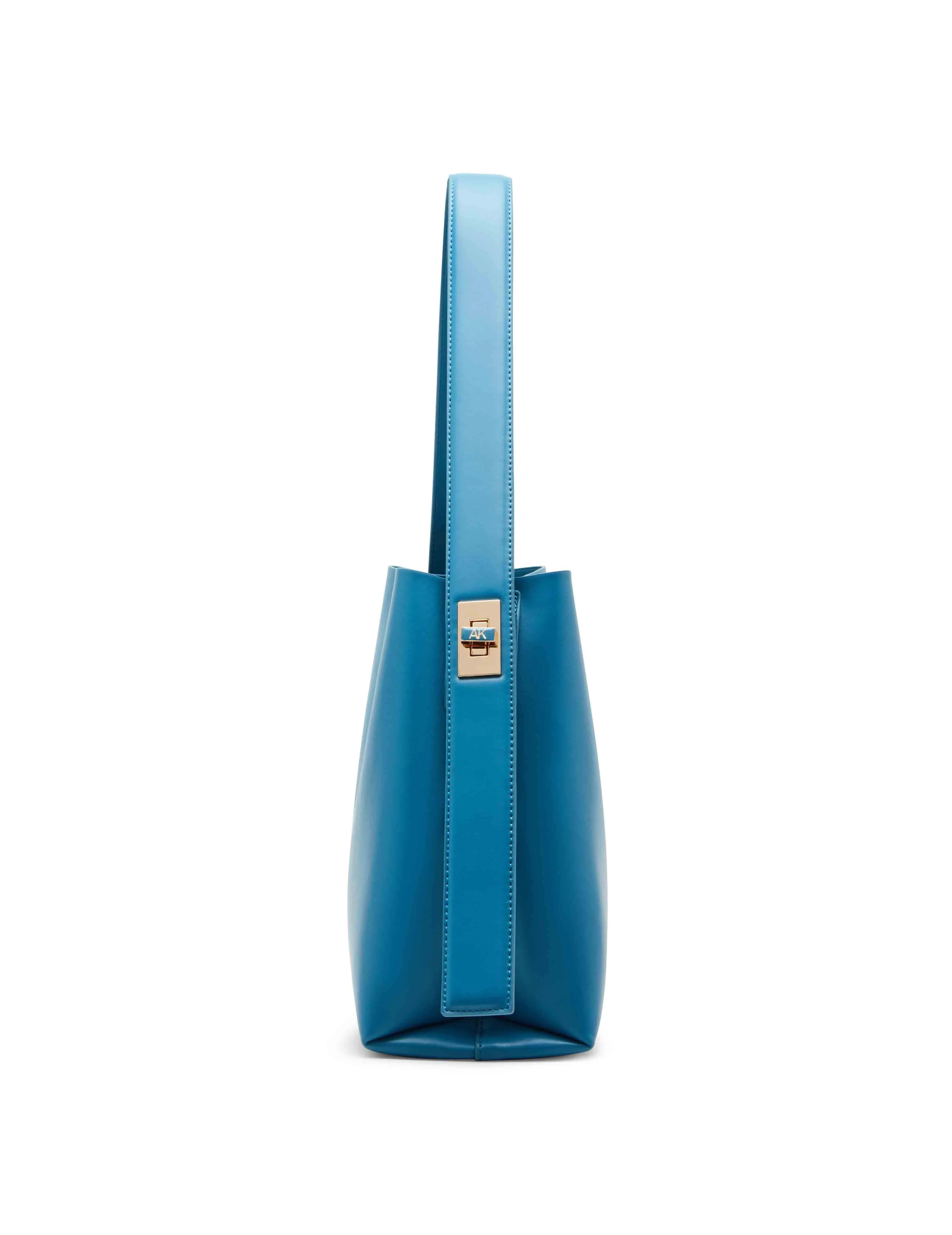Medium Bucket Hobo With Ak Enamel Turn Lock
