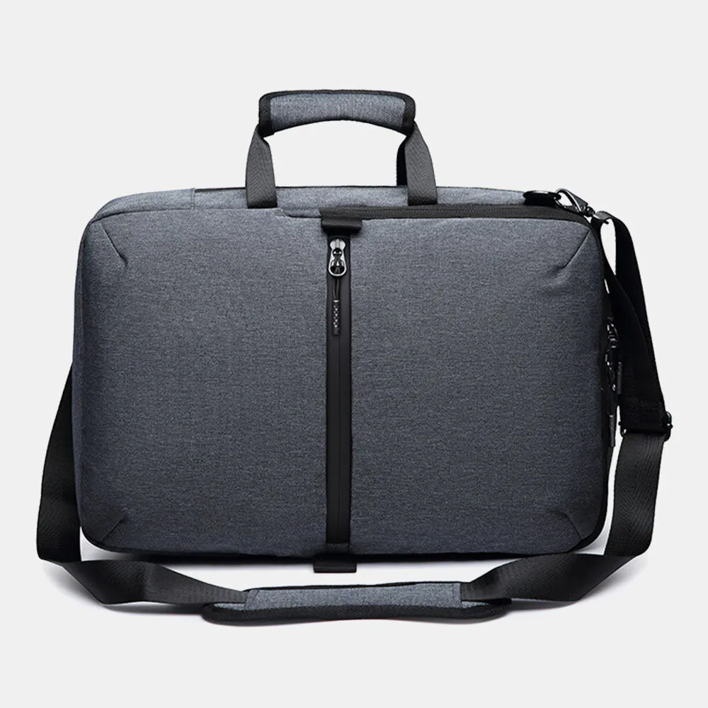 Men Large Capacity Waterproof Detachable Shoulder Strap 15.6 Inch Laptops Case Backpack Shoulder Bag Crossbody Bag
