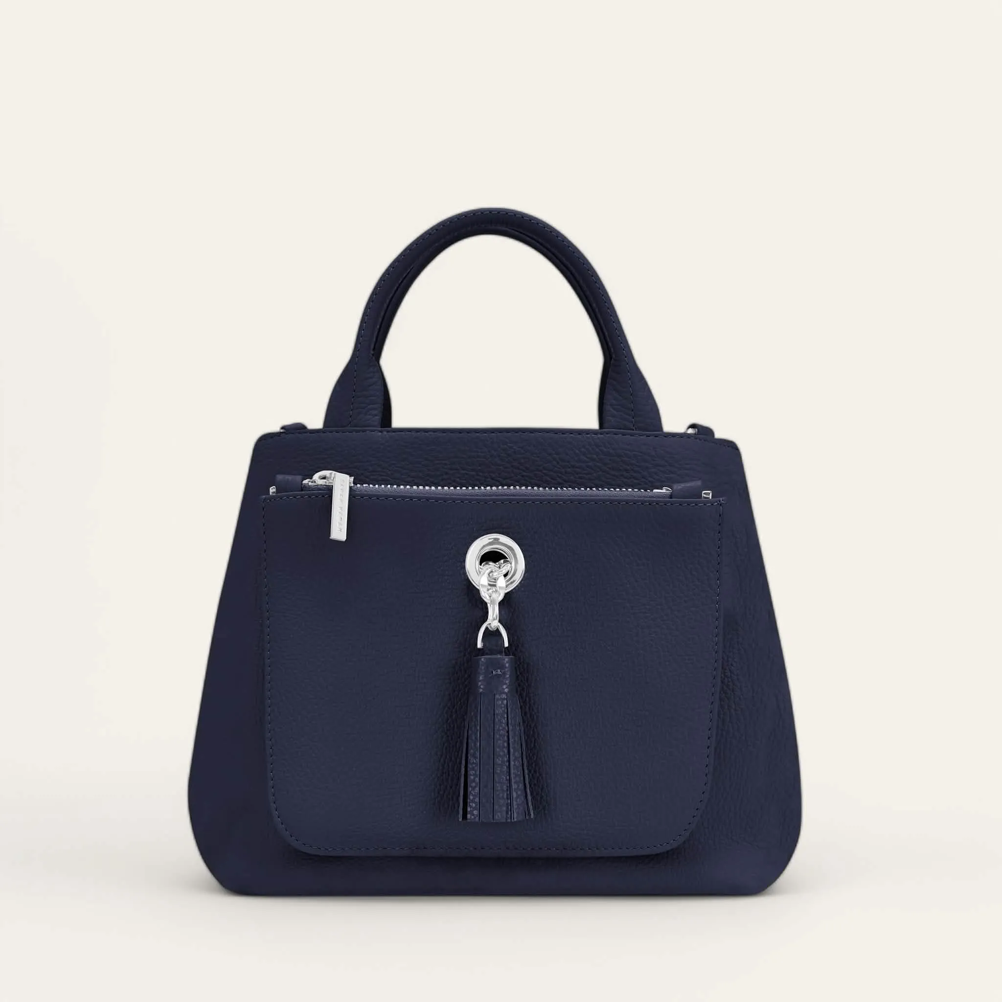 Mini D Tote | Space with Silver hardware