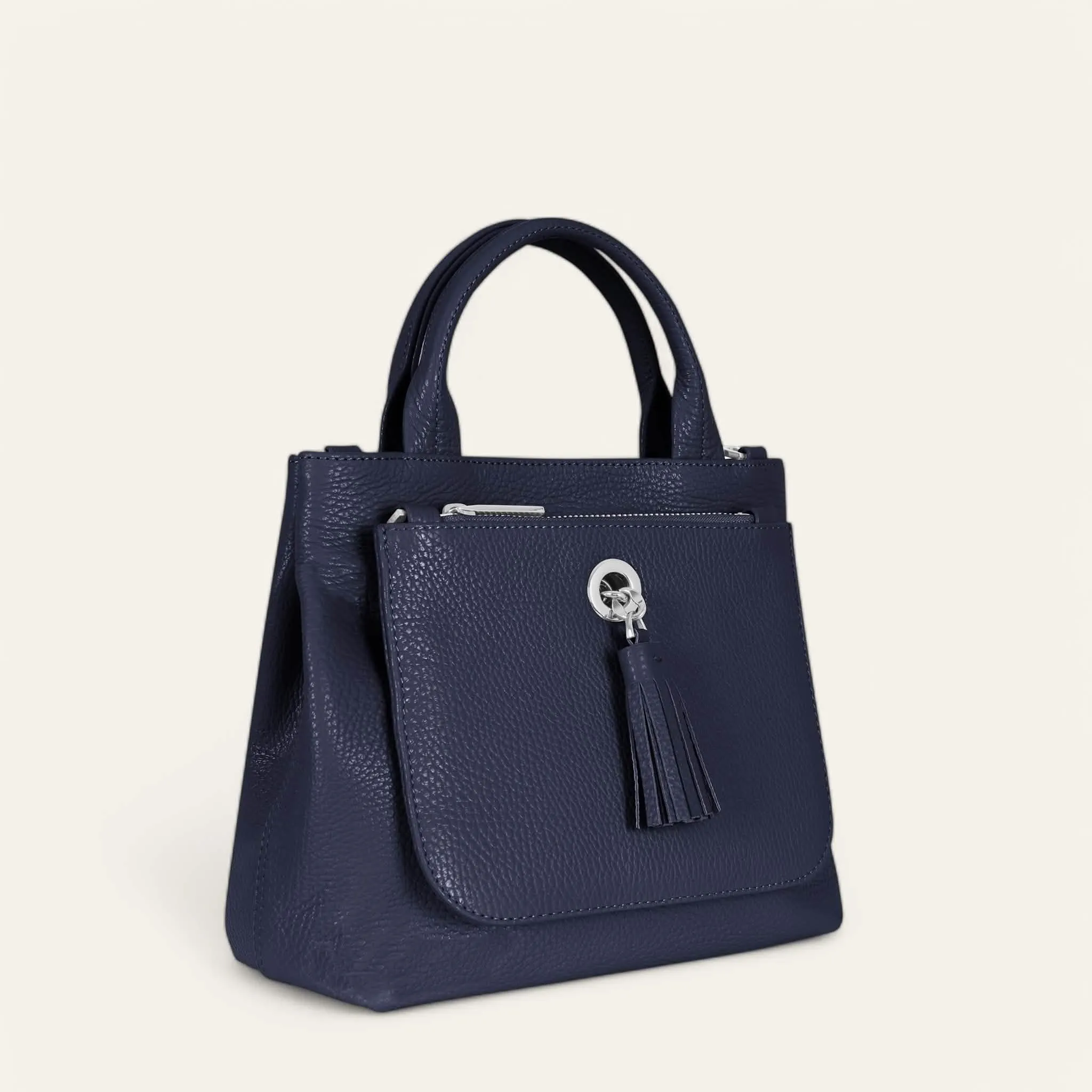 Mini D Tote | Space with Silver hardware