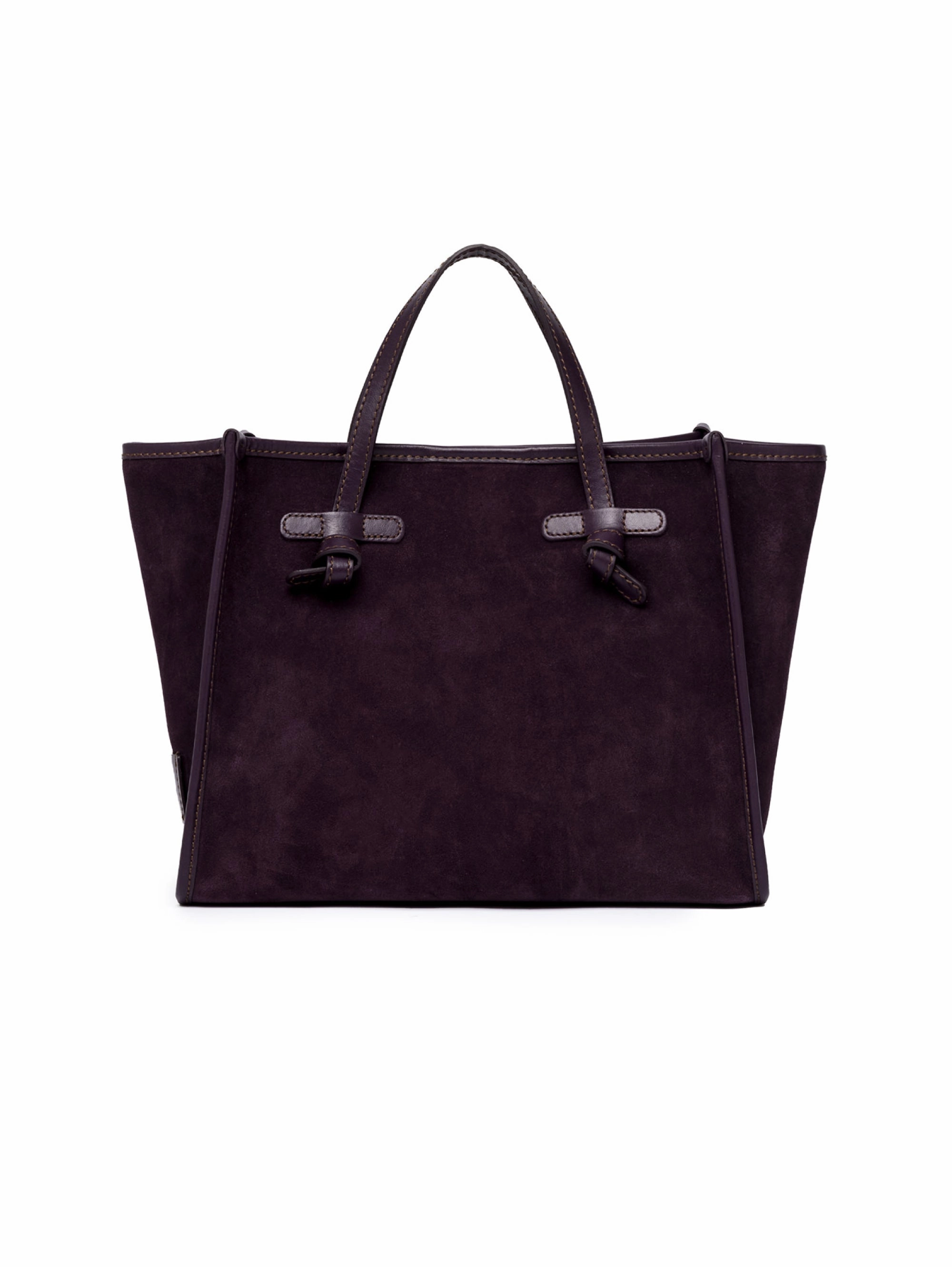 Miss Marcella 32 Plum Suede Handbag