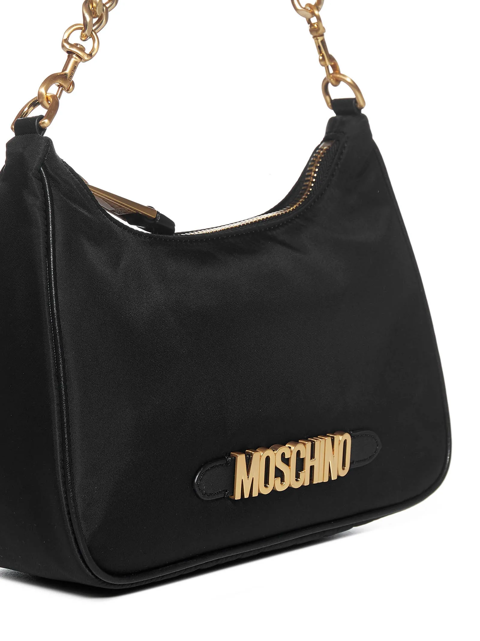 Moschino Logo Lettering Hobo Bag