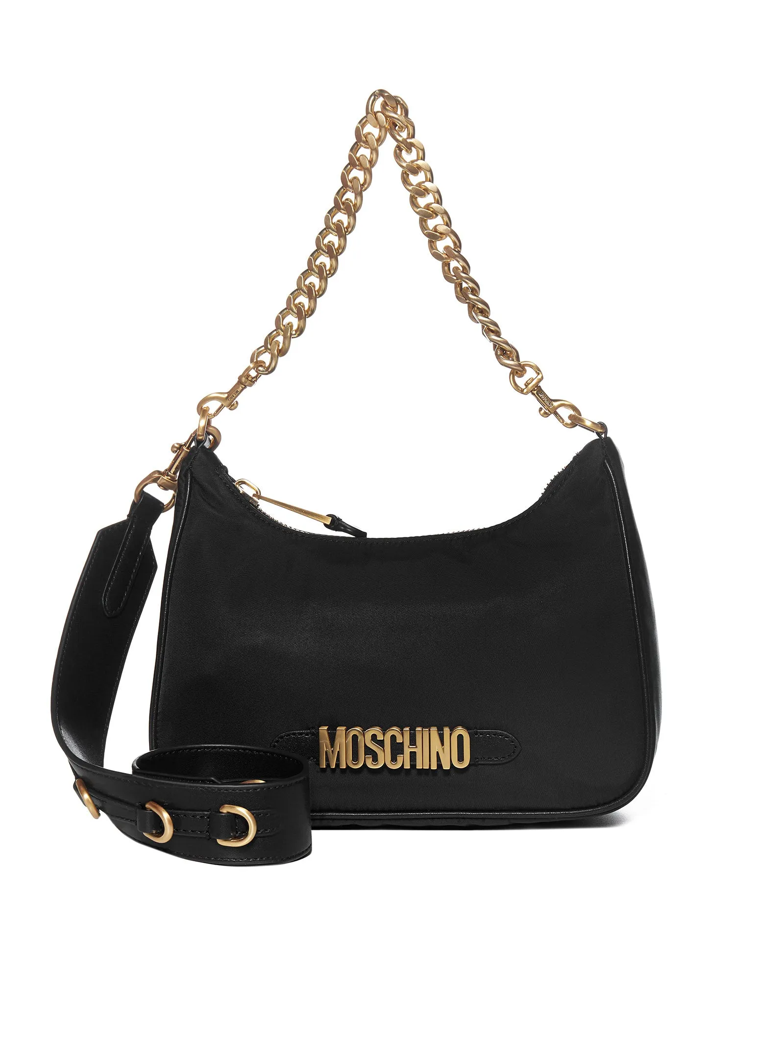 Moschino Logo Lettering Hobo Bag