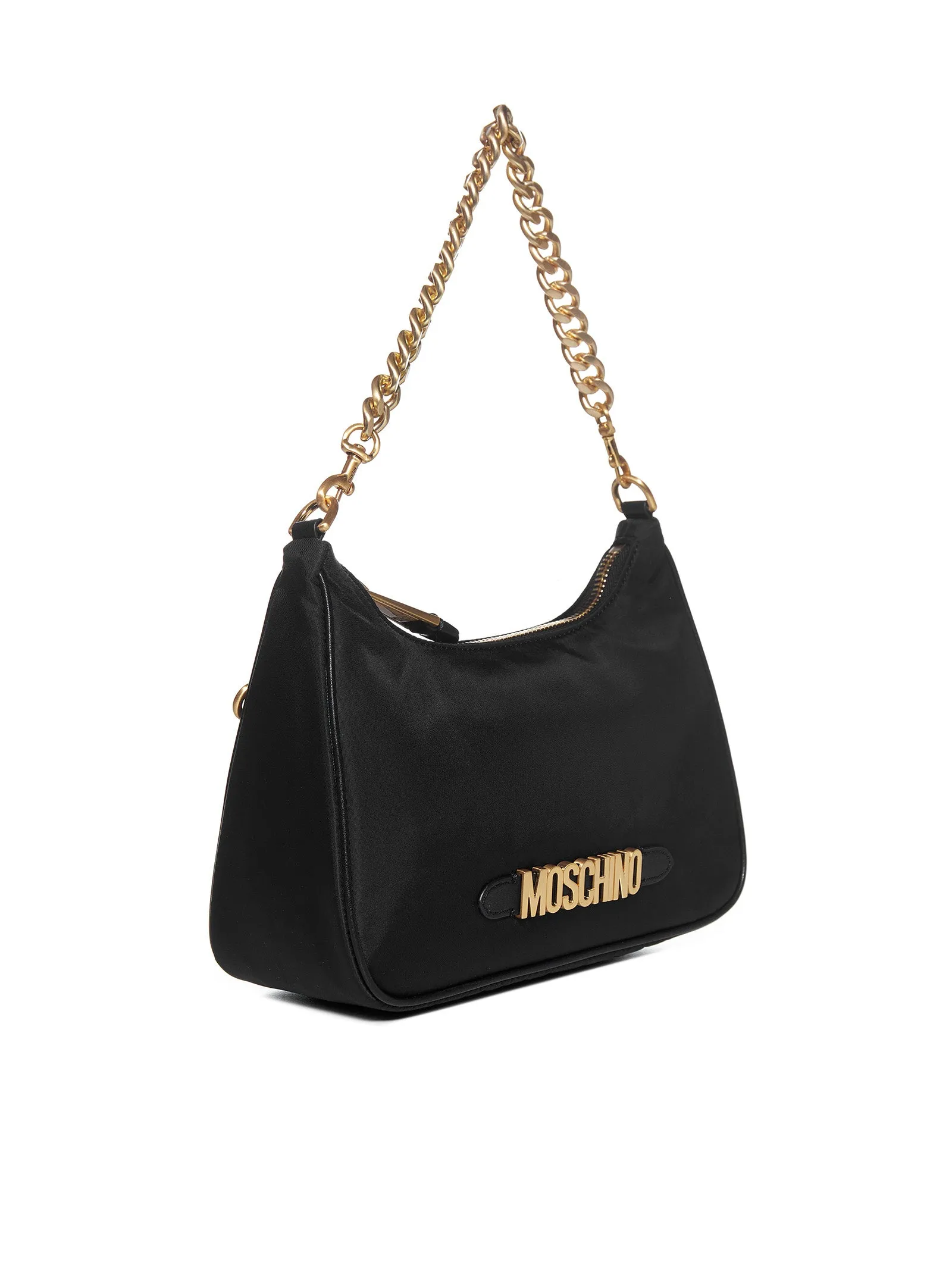 Moschino Logo Lettering Hobo Bag