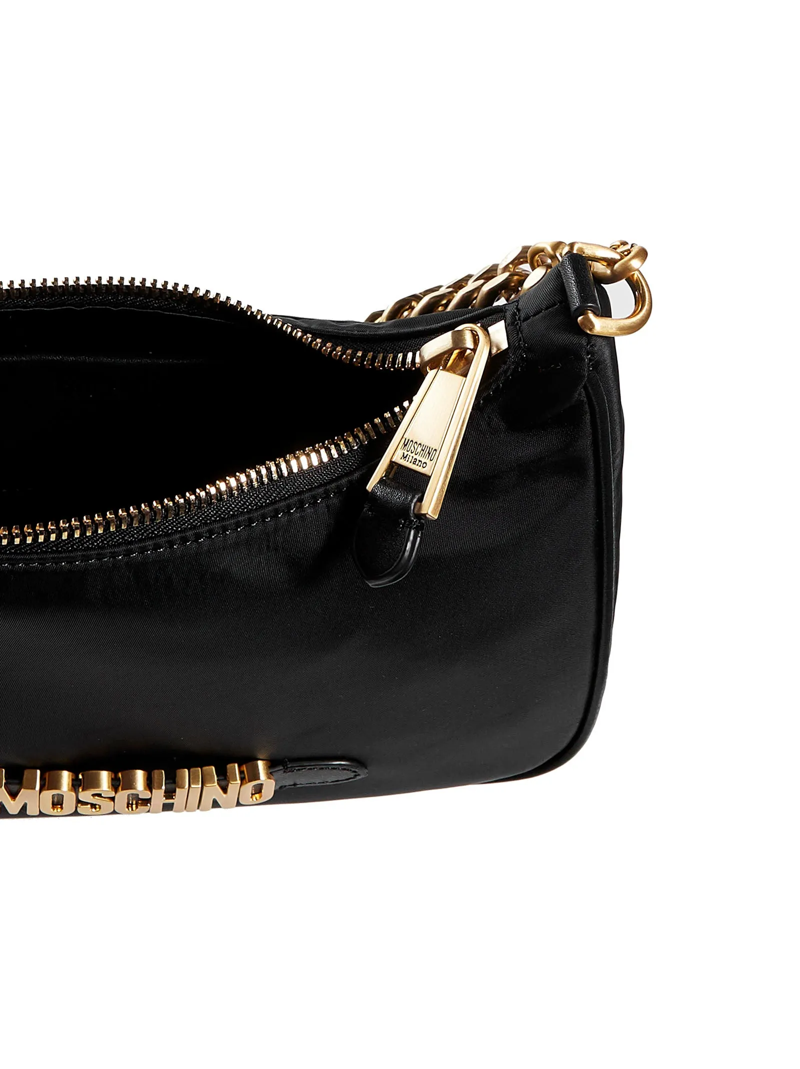 Moschino Logo Lettering Hobo Bag