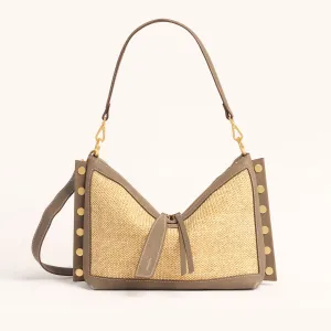 Mr. G | Pewter Raffia/Brushed Gold | Med