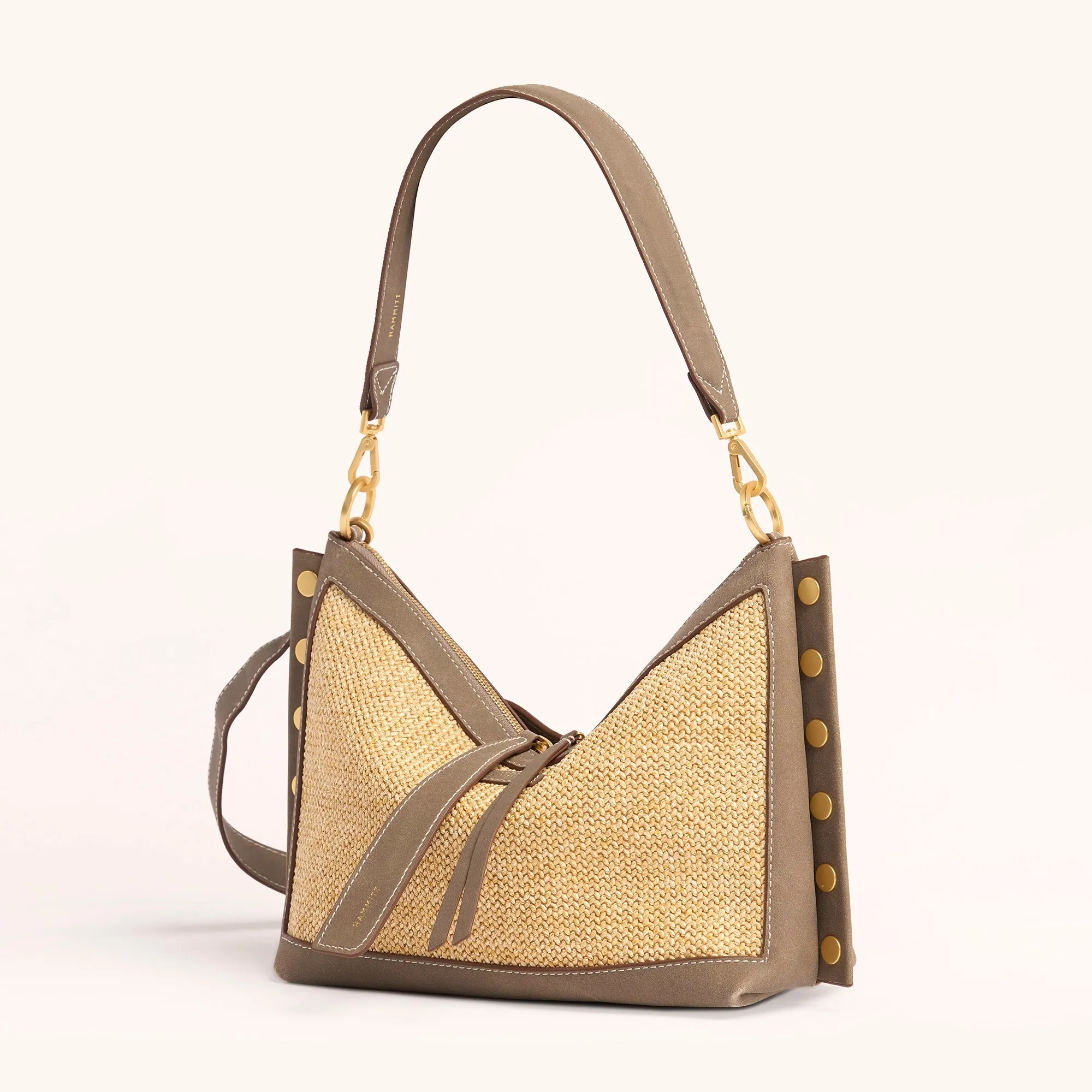 Mr. G | Pewter Raffia/Brushed Gold | Med
