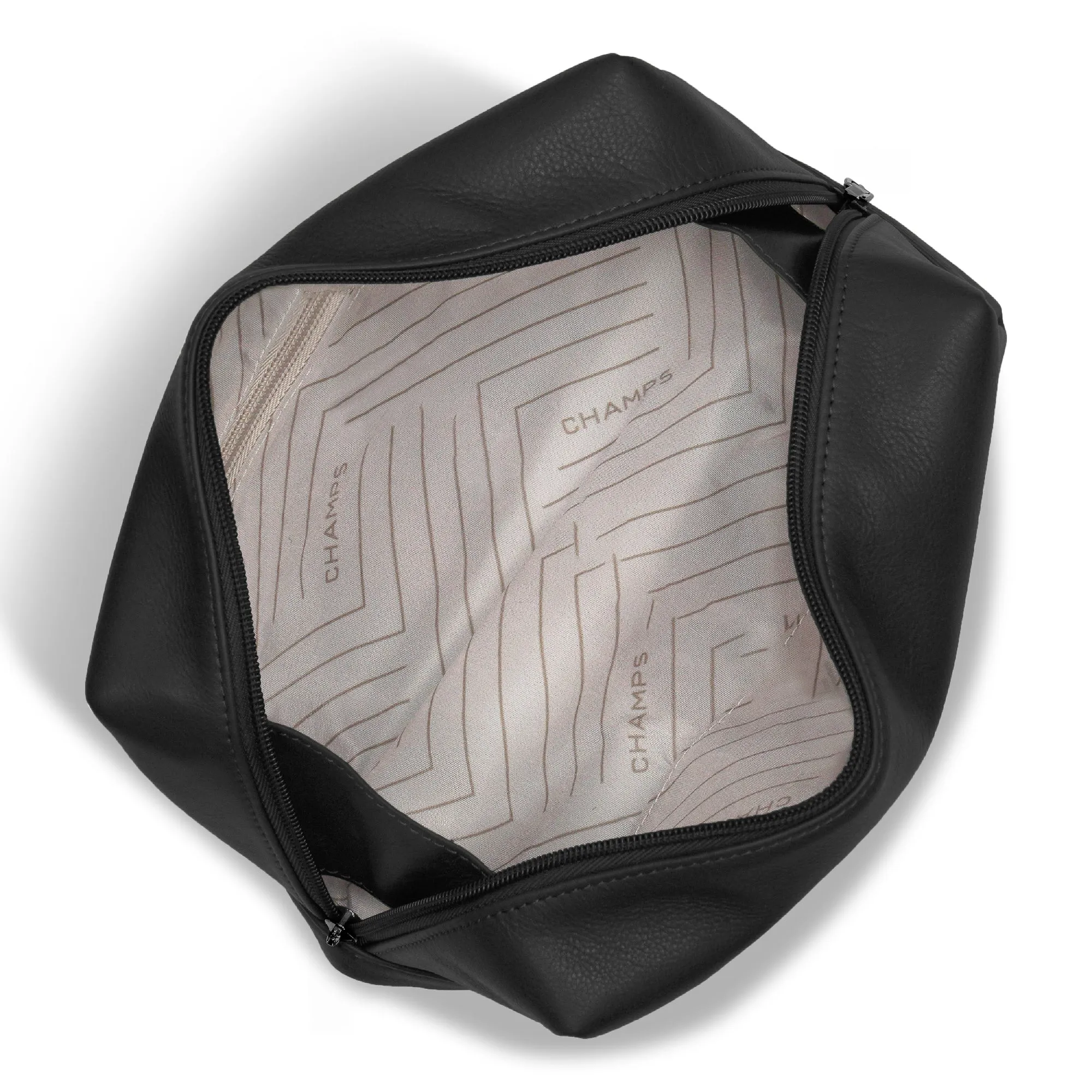 Onyx / Leather Toiletry Bag *Drop Ship*