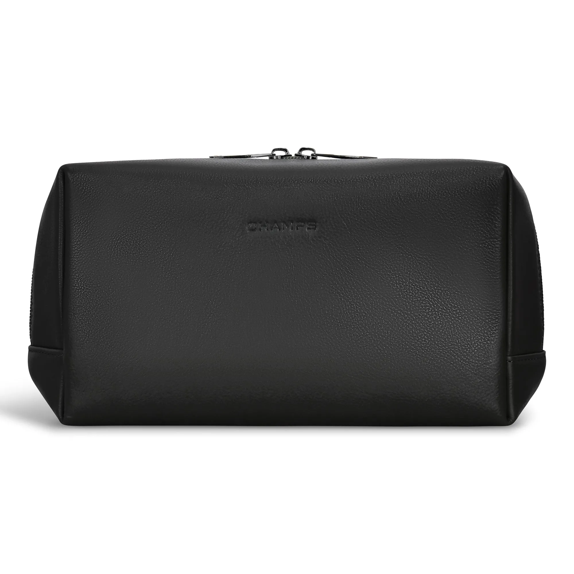 Onyx / Leather Toiletry Bag *Drop Ship*