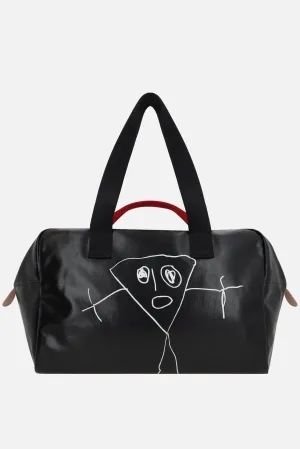 PIli e Bianca weekend bag in coated canvas