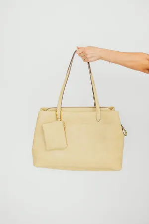 Romy Weekender Travel Tote in Butter