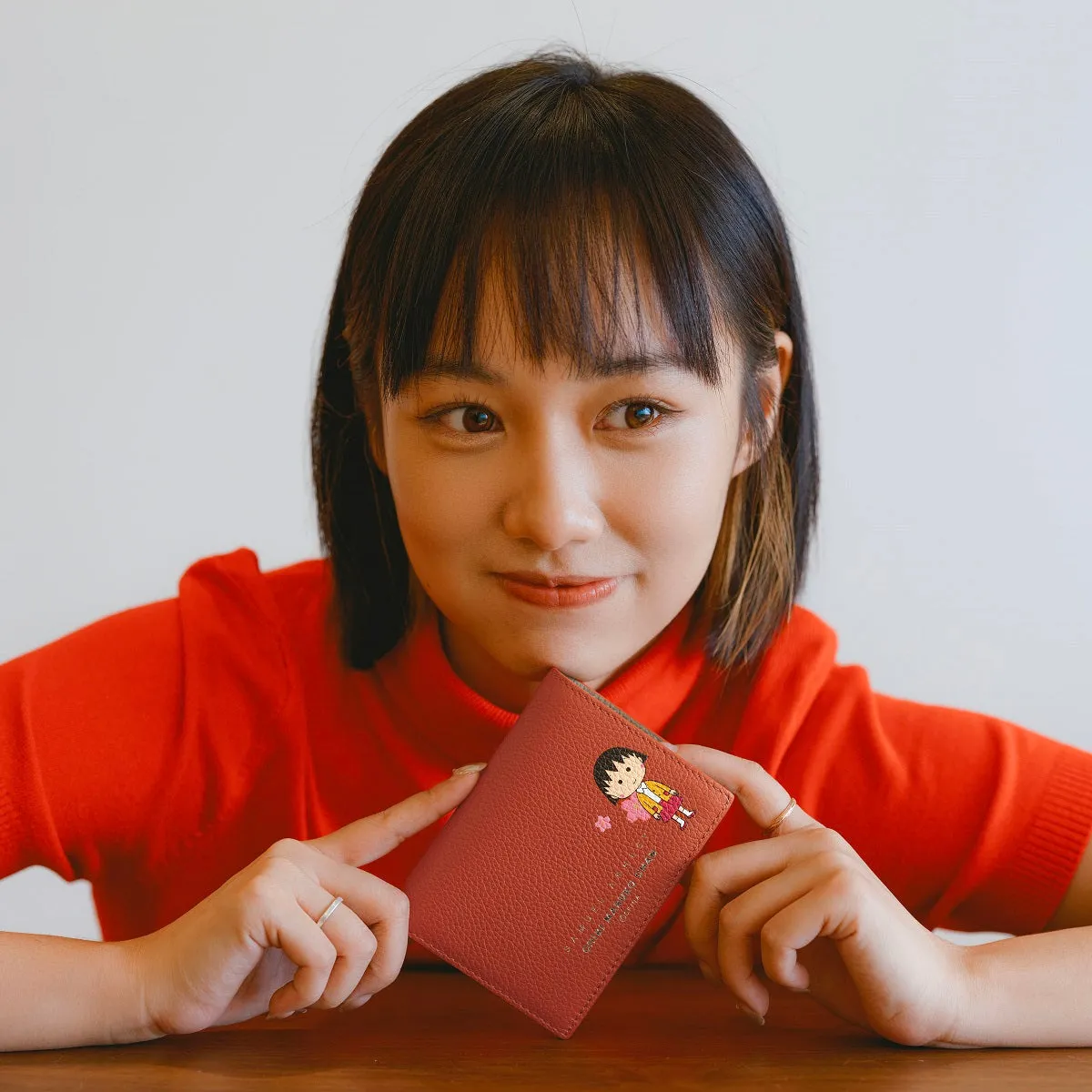 Samuel Ashley x Chibi Maruko Chan Bi-fold Leather Wallet