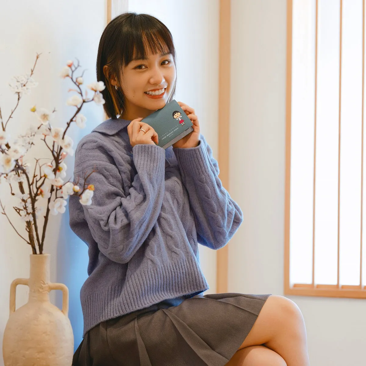 Samuel Ashley x Chibi Maruko Chan Bi-fold Leather Wallet