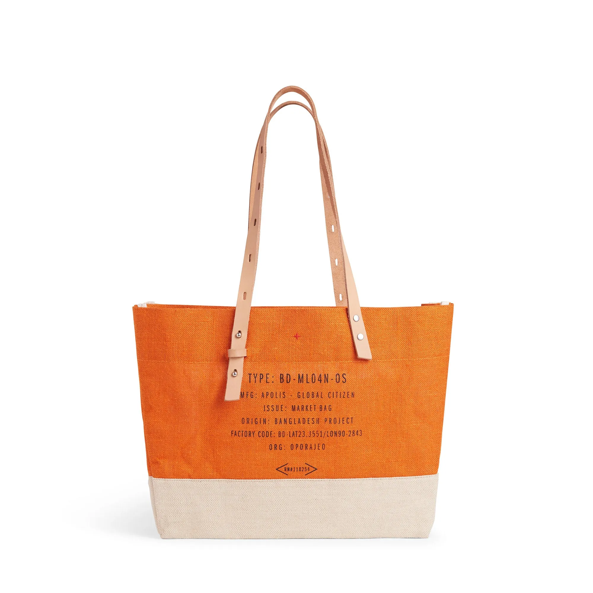 Shoulder Market Bag in Citrus