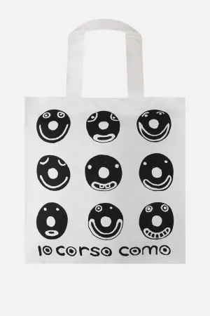 Smile canvas shopping bag