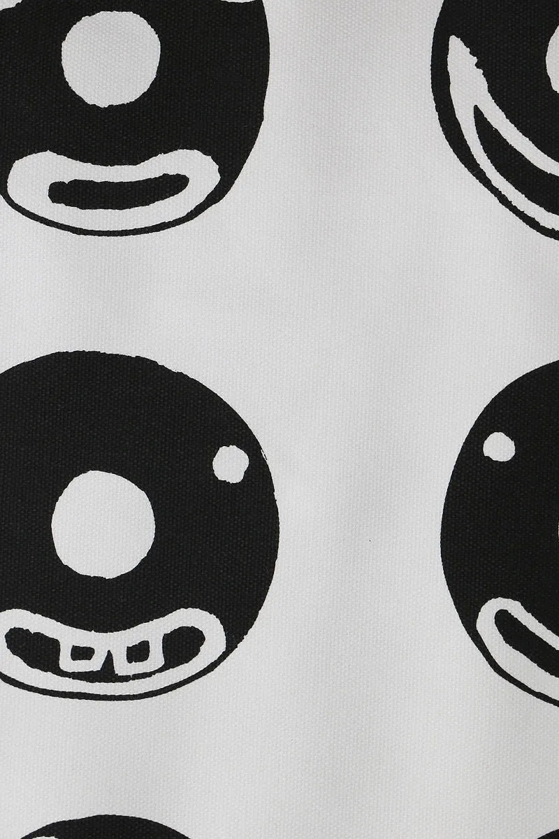 Smile canvas shopping bag
