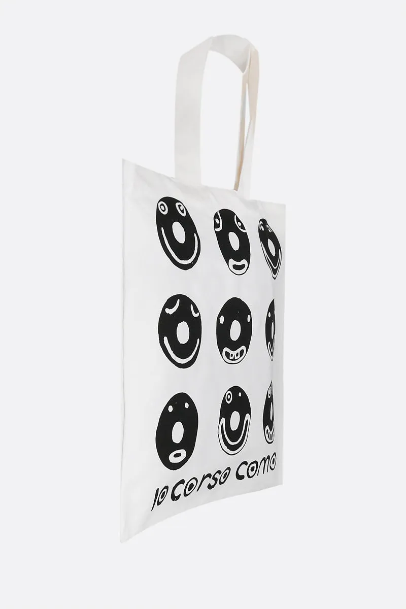 Smile canvas shopping bag