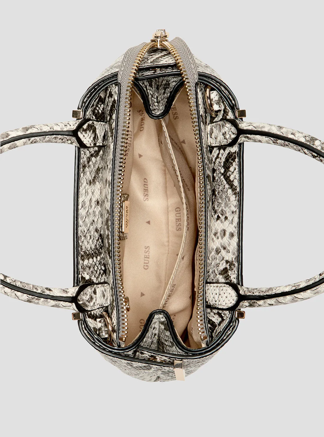 Snake Print Anadela Mini Satchel Bag