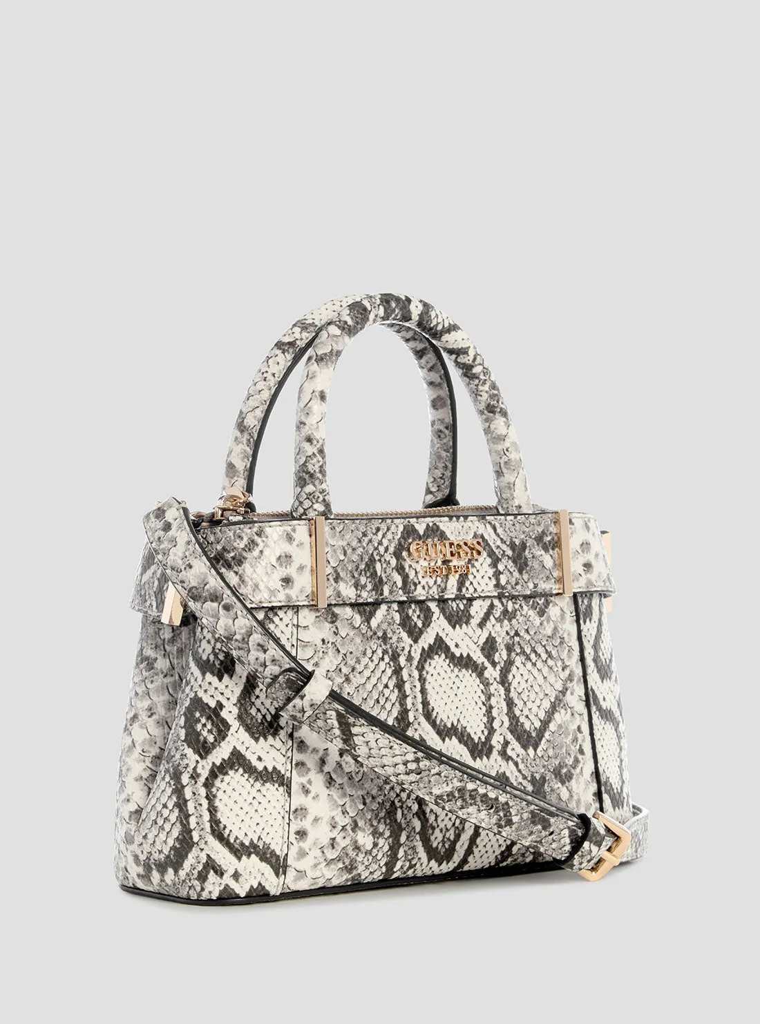 Snake Print Anadela Mini Satchel Bag